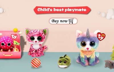 电商海报Banners毛绒玩具C4D场景