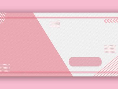 清新粉色双十二边框免扣背景PS模板