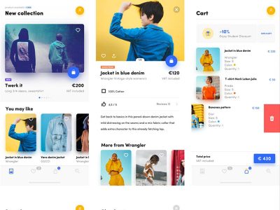 简约类电商应用app，UIkit，电商UI源文件下载