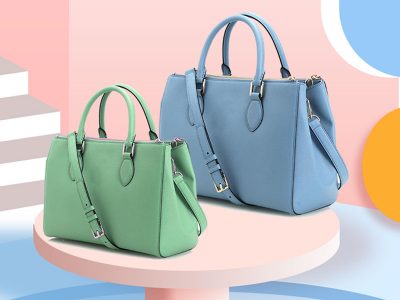 清新简约女包单肩包详情页设计模板图片素材