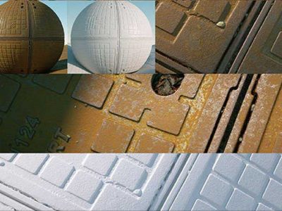 高精度生锈井盖贴图