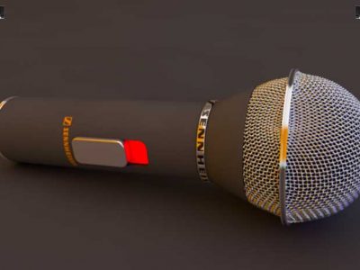 麦克风话筒模型c4d格式-源酷网