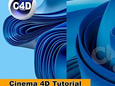 C4D教程创建类似Windows11背景图案教程CREATE SOMETHING LIKE THE WINDOWS 11 BACKGROUND