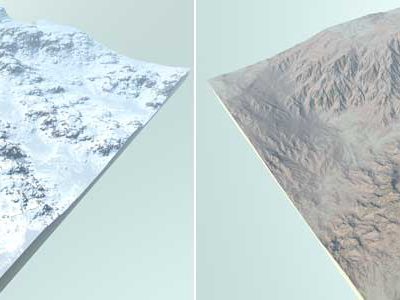 10个8K地形贴图山脉贴图