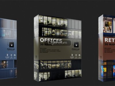 三套完整正式版Wparallax的OSL贴图 rooms/offices/retail-源酷网