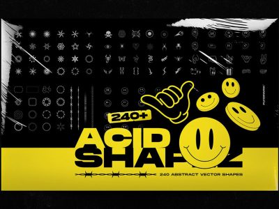一套抽象形状/徽标/表情/图标矢量图标素材-源酷网