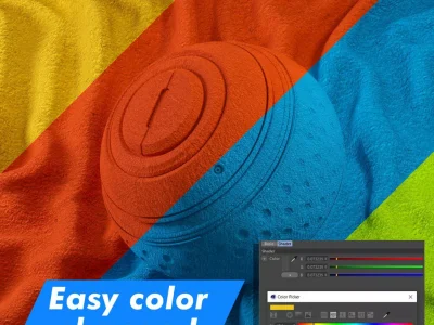 18个Octane逼真布料织物材质预设Octane布料材质球oc布料材质球