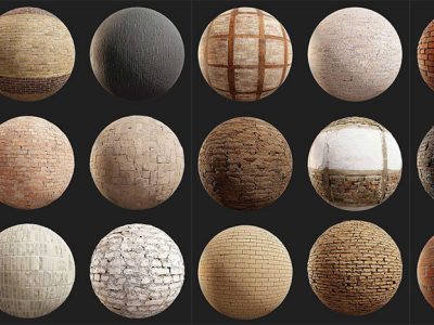 一套粗糙的立面砖块贴图集合