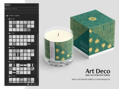 100个PS AI 艺术装饰图案素材下载