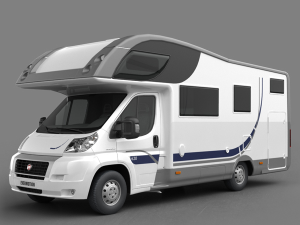 C4D模型汽车房车交通工具3D模型