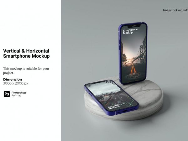 一套高端手机产品展示PSD样机素材模板