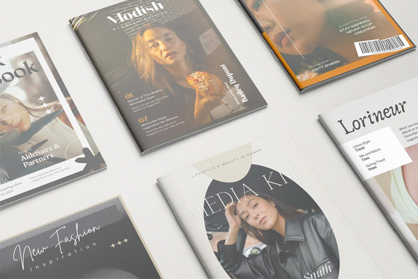 一套宣传册画册目录内页PSD模型设计模板素材下载