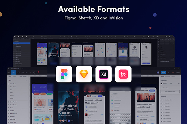 120+色彩多样的事件预订管理APP UI界面设计素材包免费下载