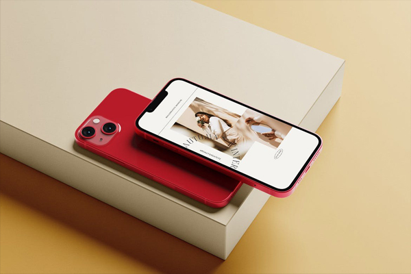 高端iPhone 13苹果手机产品PSD模型设计模板素材下载