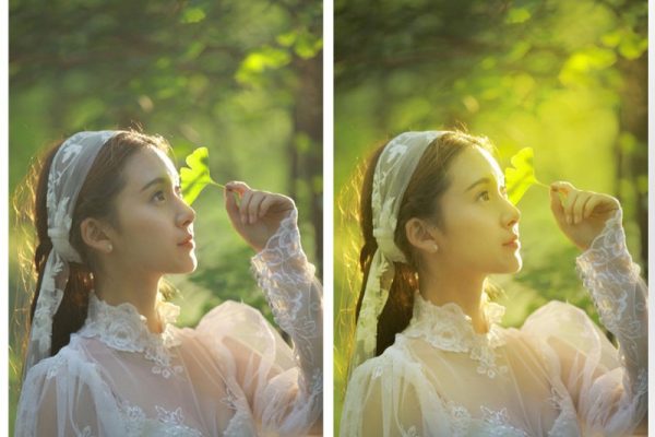 巧用ps画笔工具给人像添加逆光效果