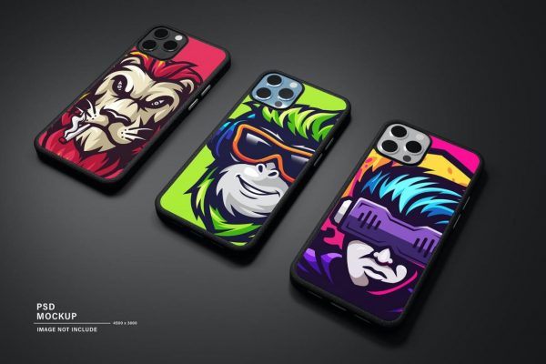 iPhone手机壳产品样机素材PSD设计样机模型下载