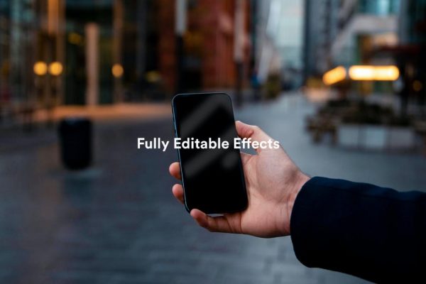 高品质手持iPhone手机产品PSD样机设计素材下载