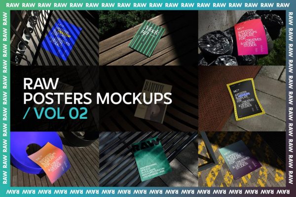 高品质光影效果海报设计VI样机PSD设计素材下载