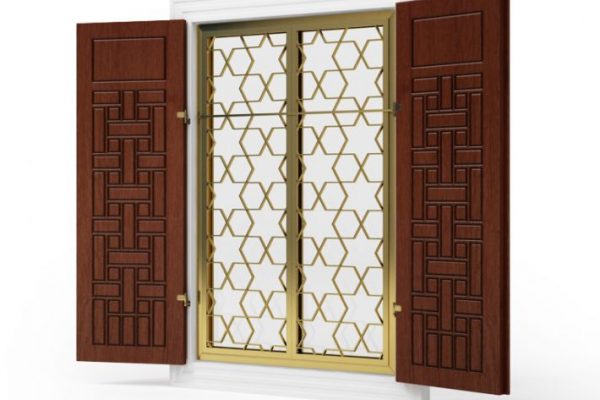 C4D窗户模型防盗窗户3D模型下载