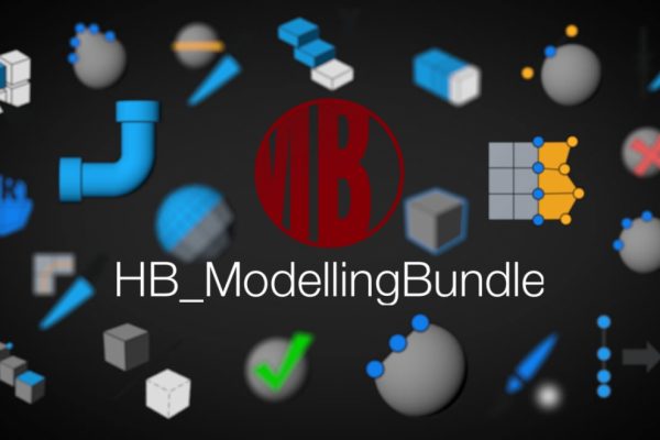 C4D插件快速建模脚本工具包HB Modelling Bundle 2.34，更新支持Cinema 4D R25+使用教程