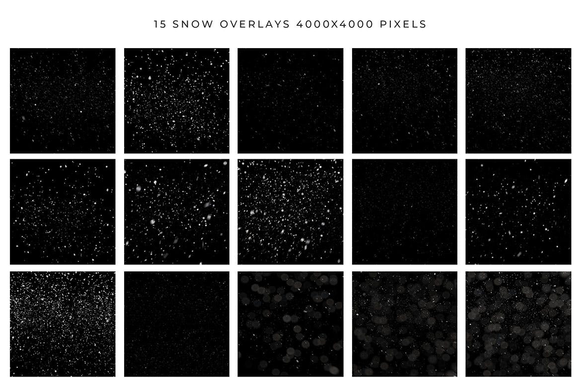 15个高品质的冬季下雪天气背景素材集合