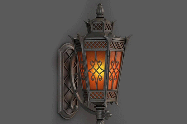 复古照明灯模型复古壁灯3D模型下载