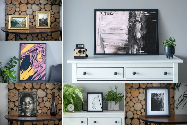 照片艺术海报框架样机v1 Photo Art Poster Frame Mockups Vol. 1