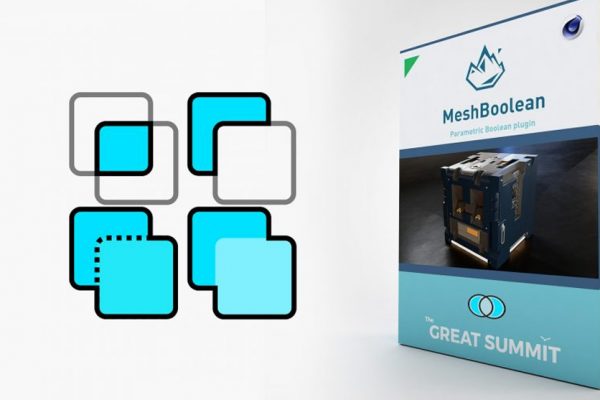 C4D超级布尔1.8 TGS MeshBoolean 1.8 for Cinema 4D 插件布尔插件 中英双语版支持R17-R25 Win/Mac