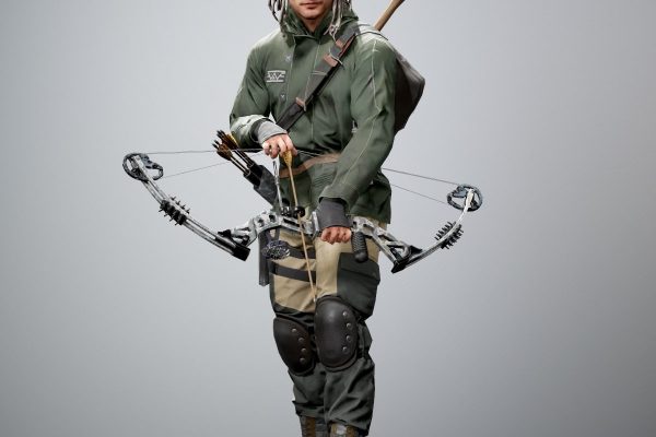 C4D幸存者人物模型人物角色模型拿弓弩勇士3D模型