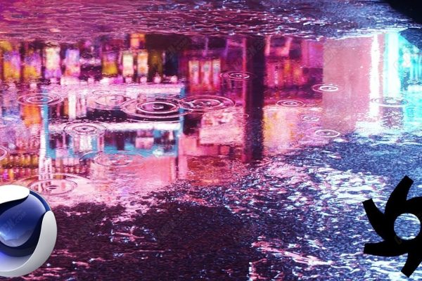 4种不同强度动态下雨波纹贴图雨水波浪贴图材质下载包含中文字幕教程