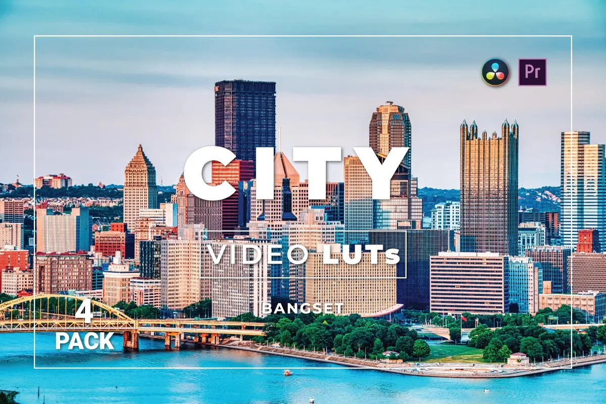 现代城市照片/视频调色LUT预设包v4 Bangset City Pack 4 Video LUTs