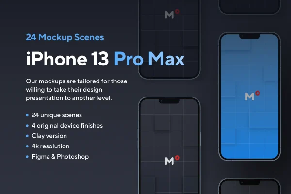24 个最受欢迎的 iPhone 13 Pro Max展示样机设计素材下载