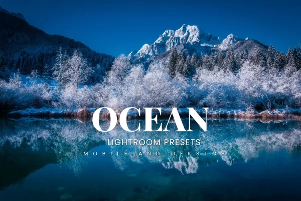 蓝色滤镜照片处理Lightroom预设照片后期调色滤镜预设