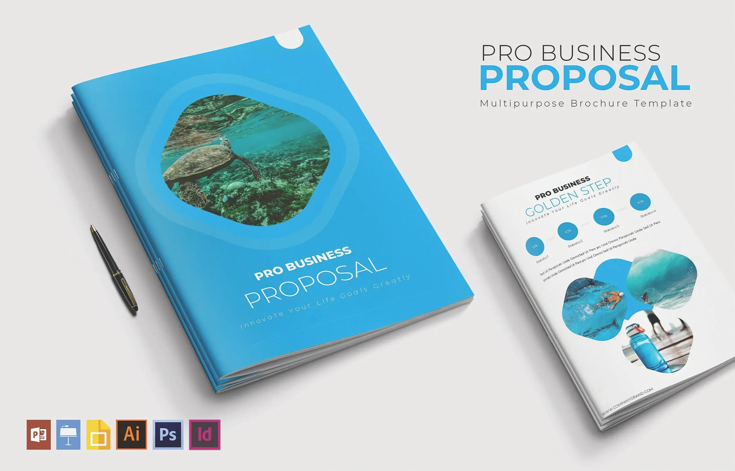 专业商业项目计划书版式手册设计模板