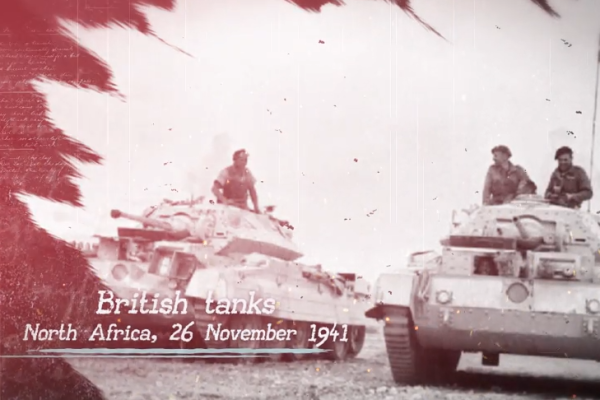 回忆军事战争复古历史幻灯片介绍展示AE模板下载