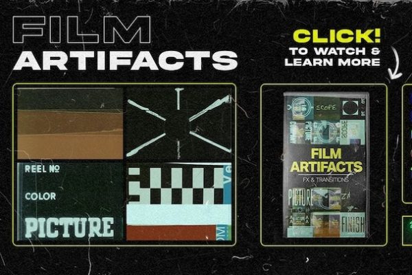 视频素材-75+高品质电影16毫米35毫米胶片转场素材免费下载 Tropic Colour FILM ARTIFACTS FX TRANSITIONS