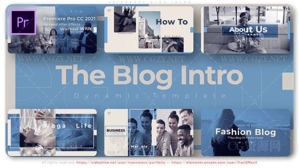 PR模板时尚流行通用排版宣传动画