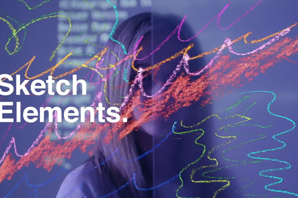 视频素材-手绘素描涂鸦符号纹理箭头圆圈边框动画元素