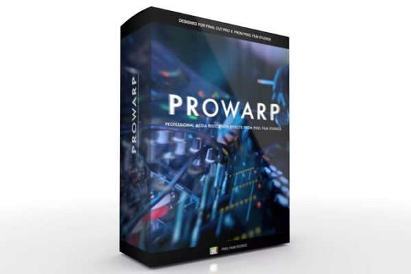 FCPX插件_ProWarp专业媒体失真扭曲棱镜衰减着色抖动效果工具 支持M1