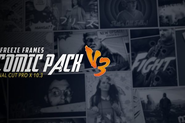 FCPX插件-20种冻结帧画面定格漫画效果模板