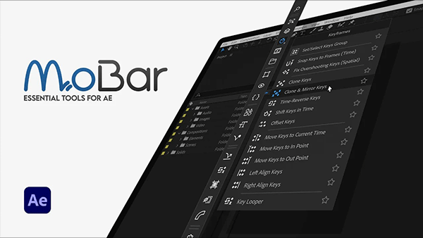 AE脚本-节省时间提高效率方便工具集脚本中文汉化版MoBar v1.0