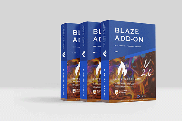 Blender插件-火焰烟雾爆炸特效插件Blender Market – Blaze V2.0