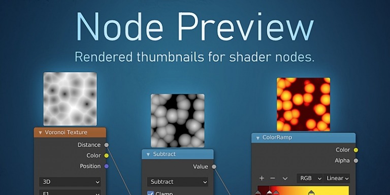 Blender插件-节点缩略图可视化预览Node Preview V1.8