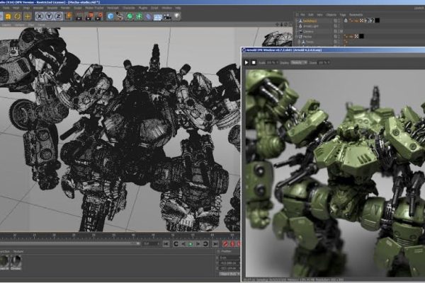 C4D插件阿诺德Arnold渲染器 SolidAngle C4DtoA v4.2.0 支持R21/R23/S24/R25 Win/Mac