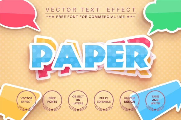 可爱卡通波点纹Logo设计文本样式