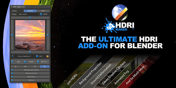 Blender插件-HDRI环境制作模拟插件Market Hdri Maker 2.0.87