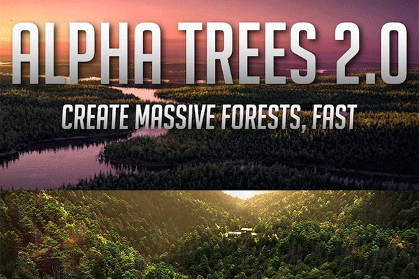 Blender插件-快速渲染生成树木森林工具Alpha Trees Pro 2.1.3