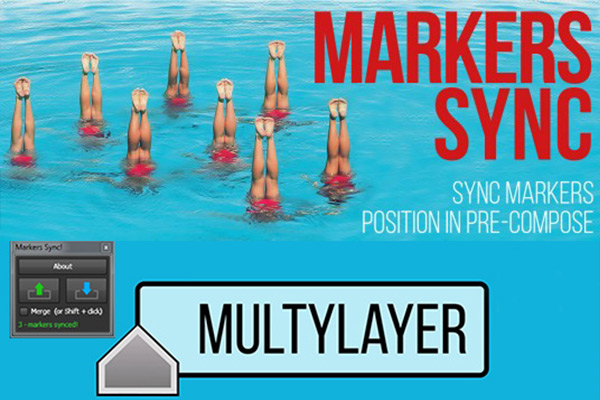 AE脚本-合成标记自动同步工具Markers Sync v1.2