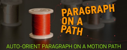 AE脚本-路径段落排列文字标题动画工具+使用教程Paragraph on a Path v1.2.0
