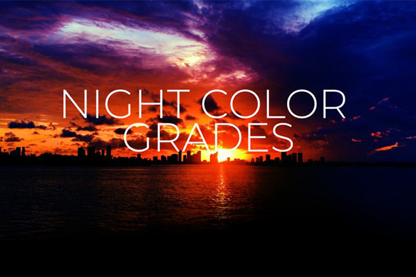 LUTS预设-10种白天变夜晚调色预设